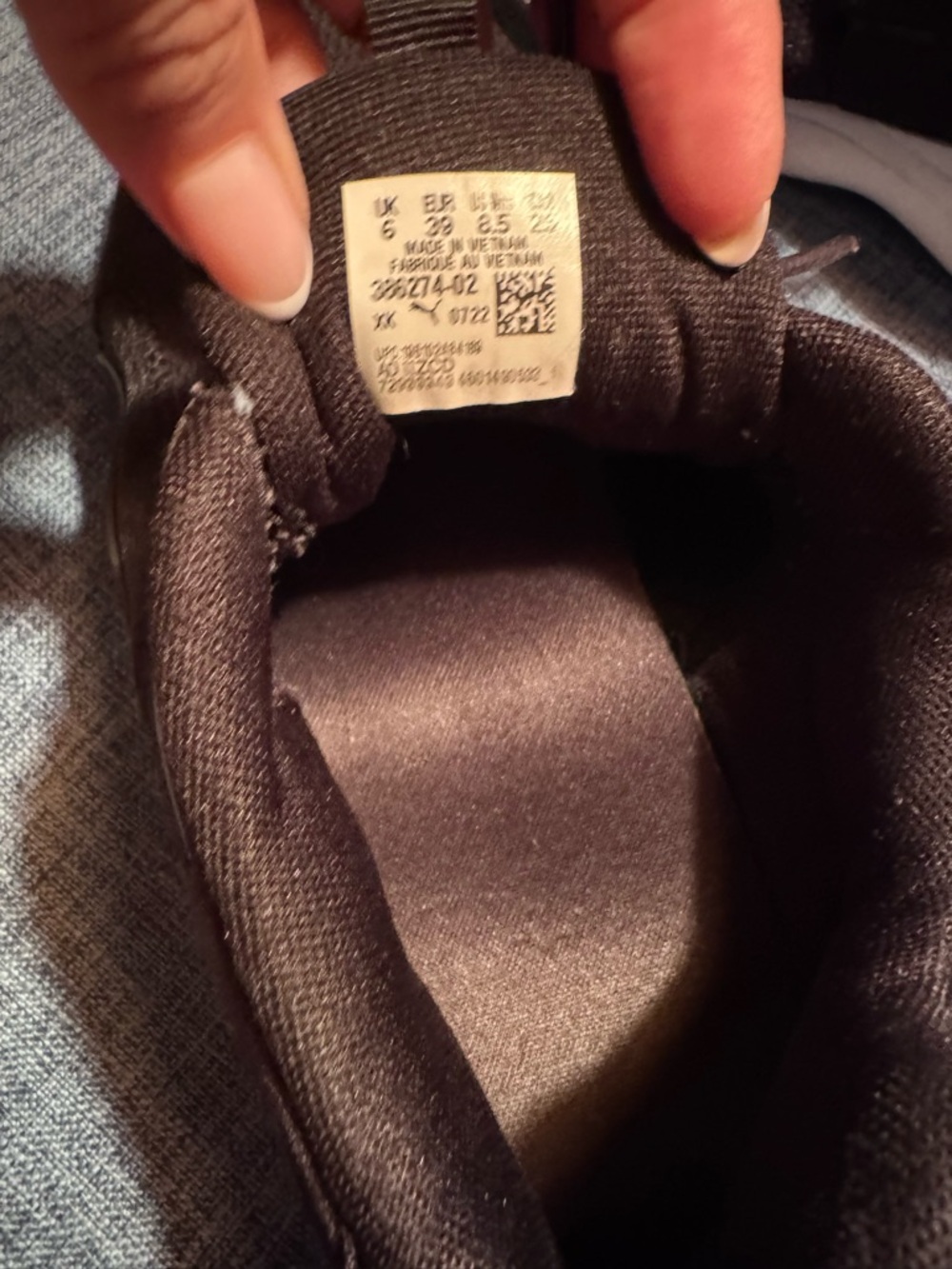 Puma  Black Athletic Sneakers - Picture 4 of 5